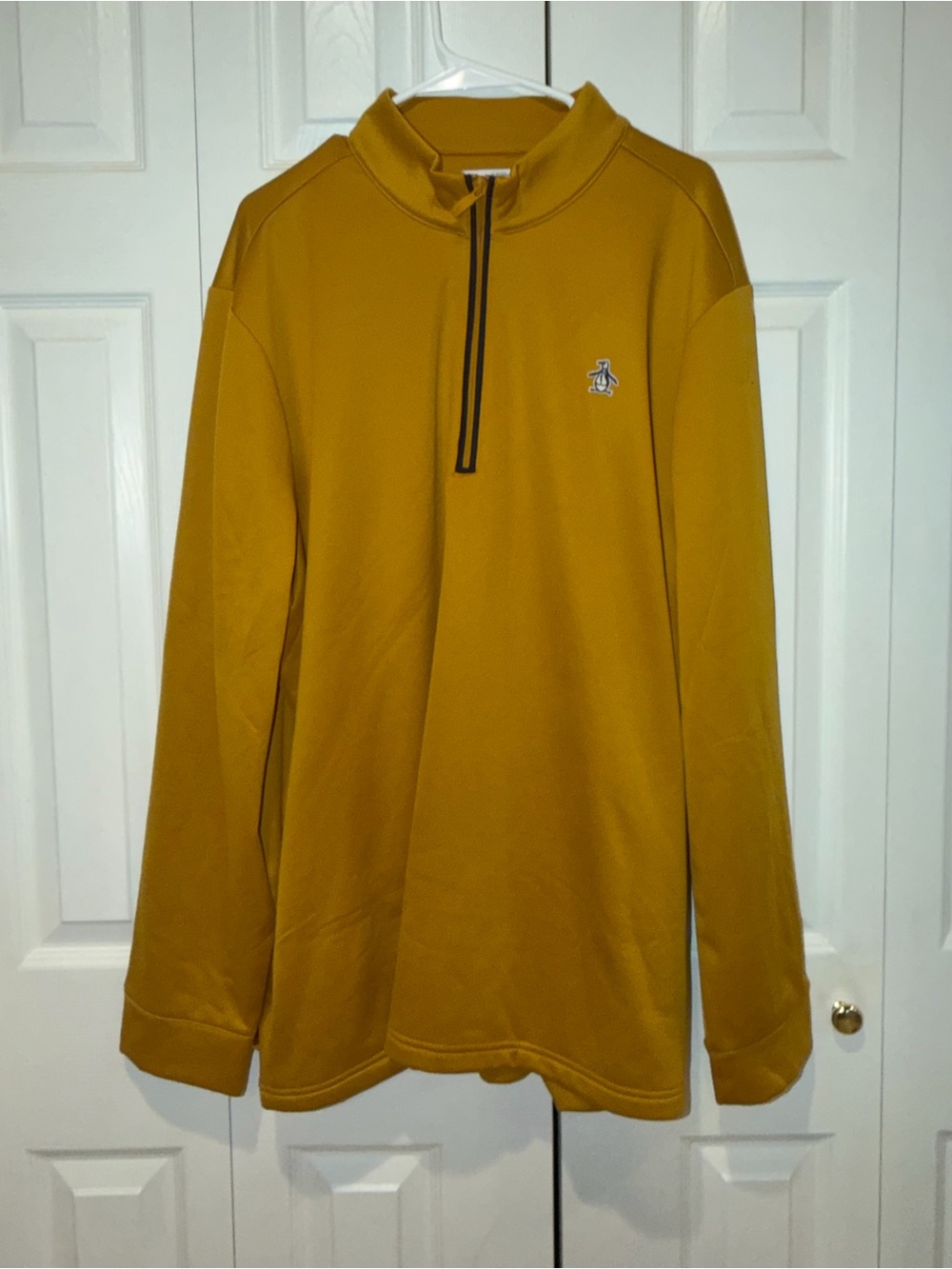 Original Penguin Mustard Yellow Half-Zip Pullover